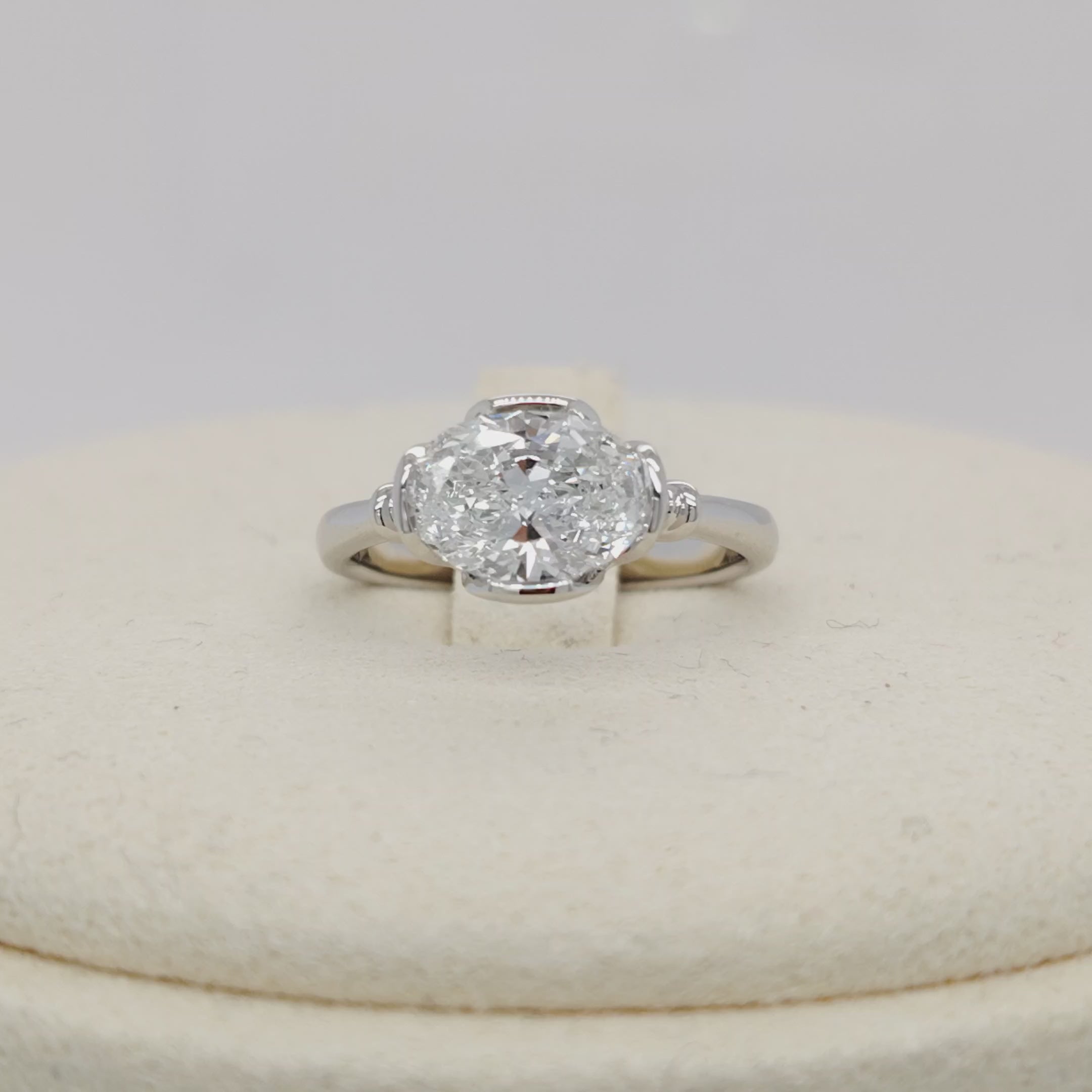 Timeless Oval Lab Grown Diamond Ring