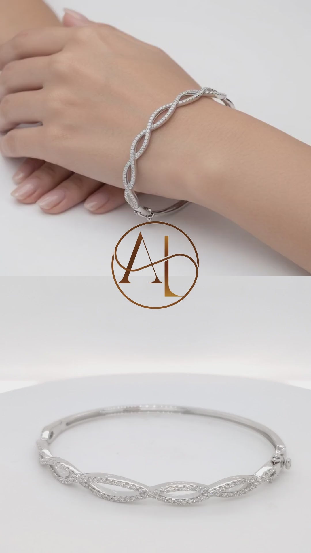 Pavé Diamond Infinity Bracelet