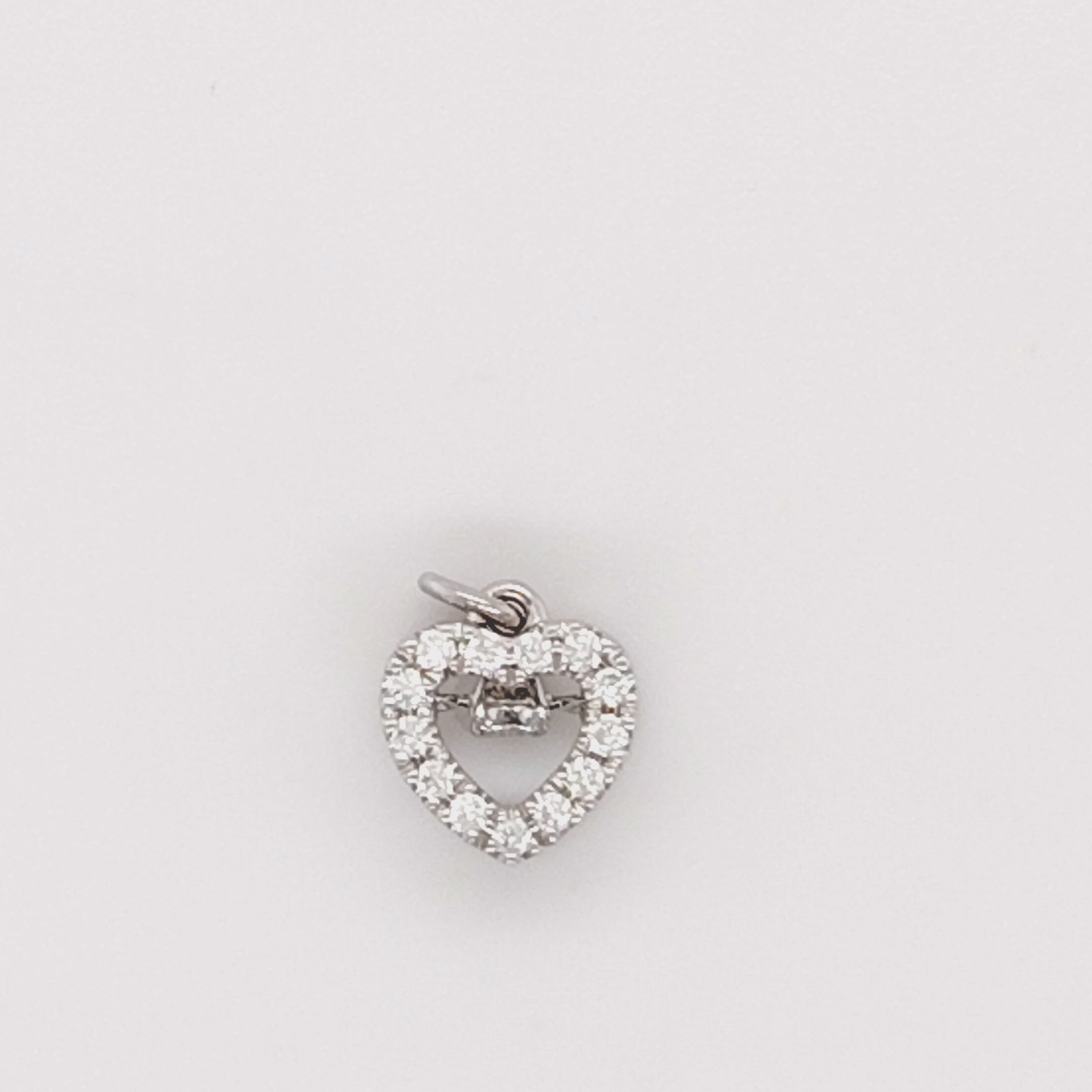 Diamond Outline Heart Pendant