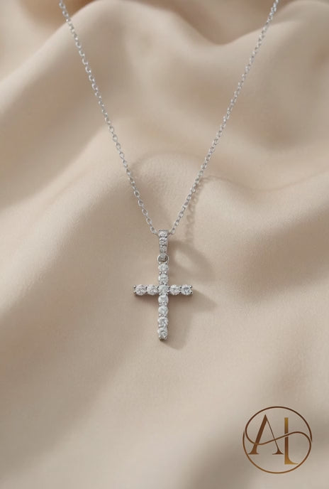 Classic Diamond Cross Pendant