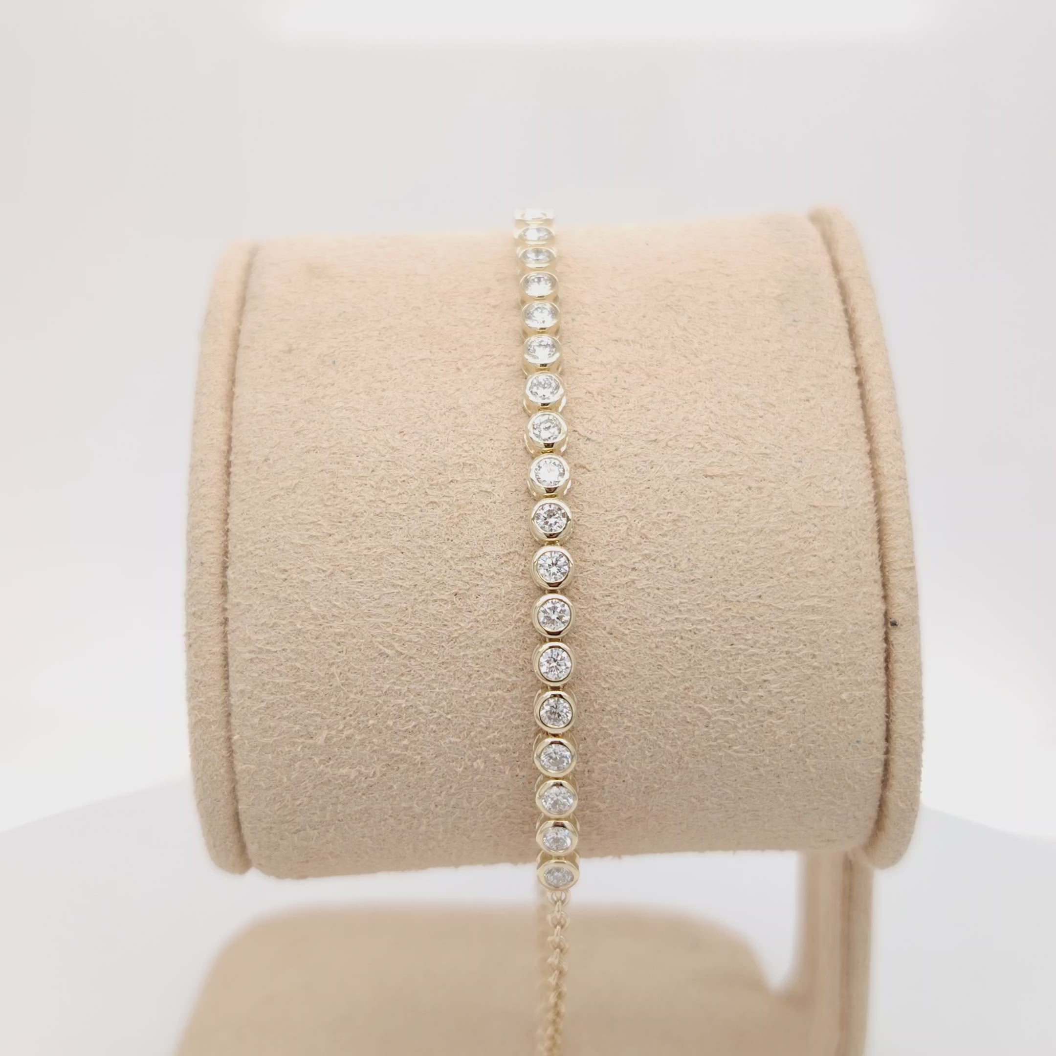 Bezel-Set Diamond Bracelet