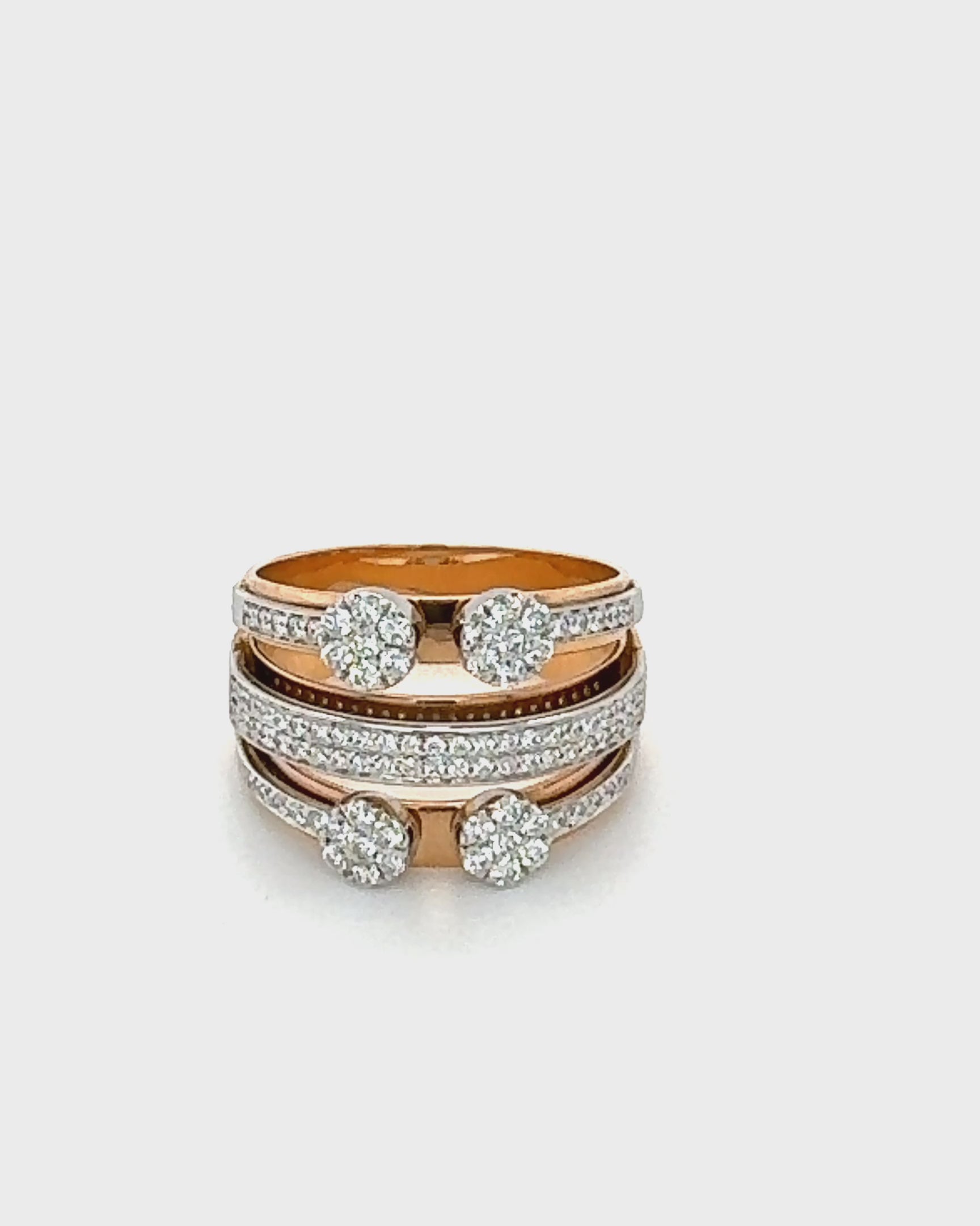 Radiant Cascade Diamond Ring