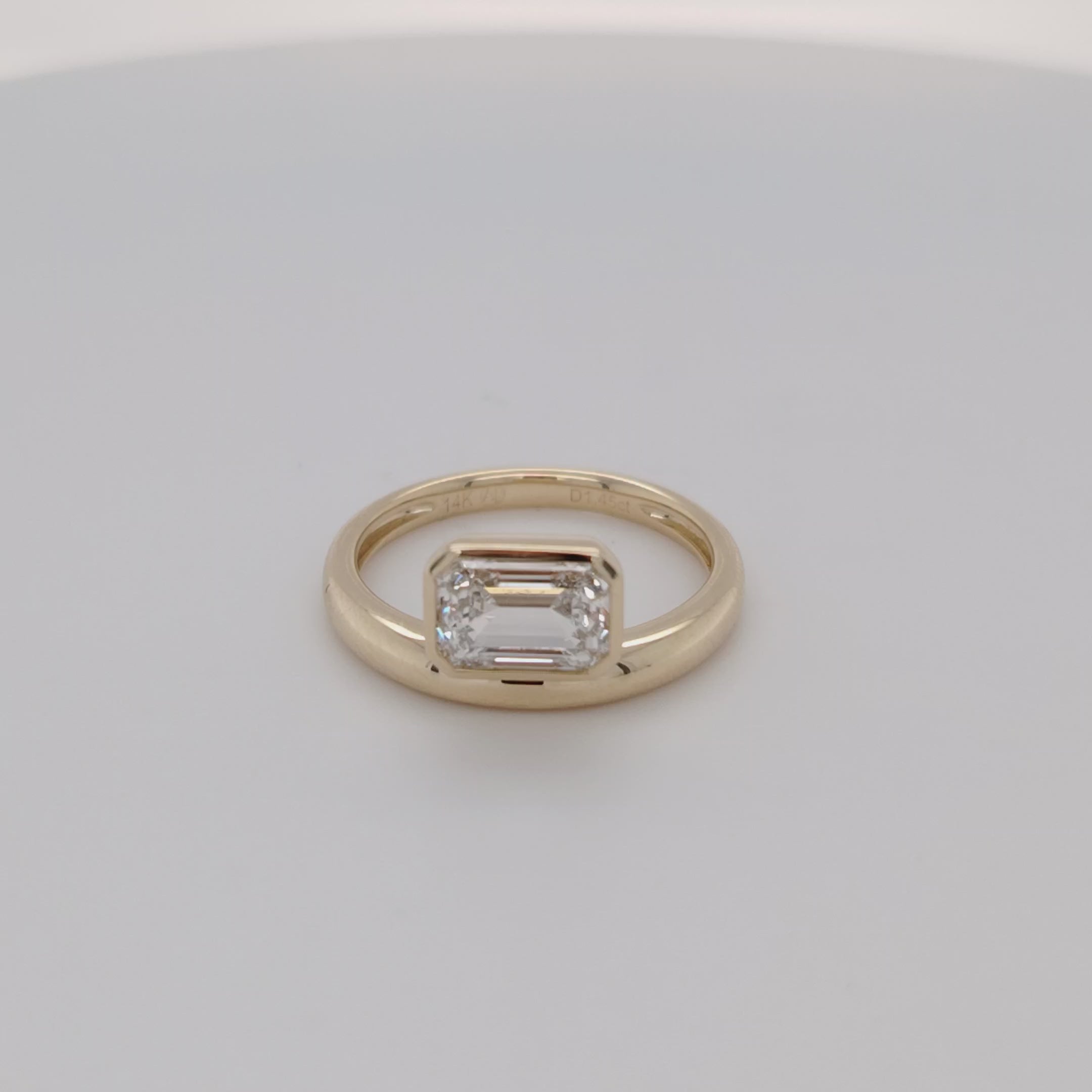 Architectural Elegance Emerald-Cut Ring