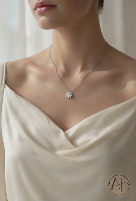 Diamond Cluster Necklace