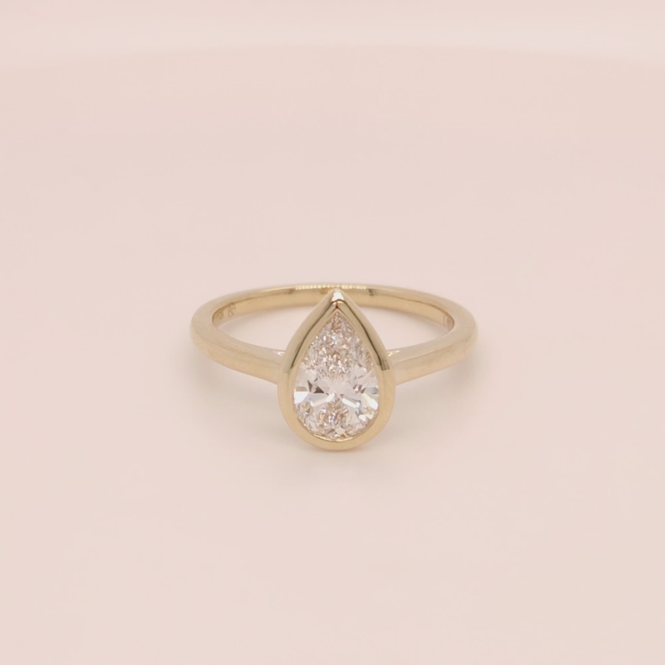 Timeless Pear Solitaire Ring