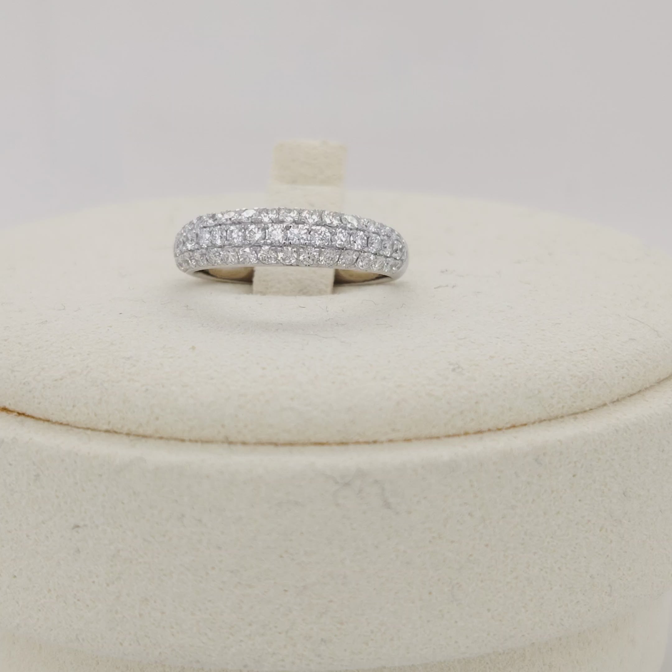 Classic Pavé Diamond Wedding Band