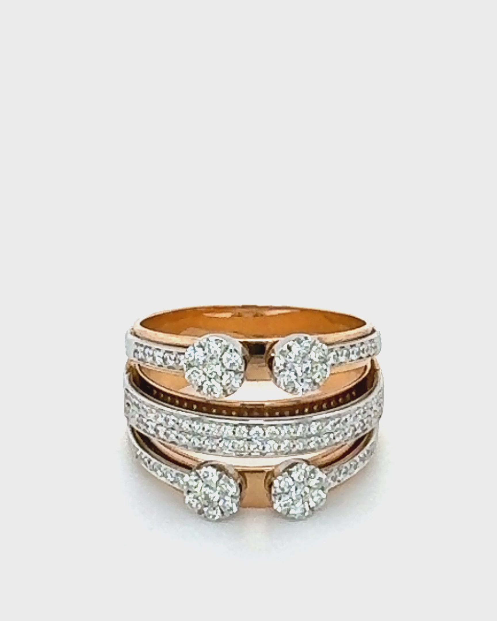 Radiant Cascade Diamond Ring