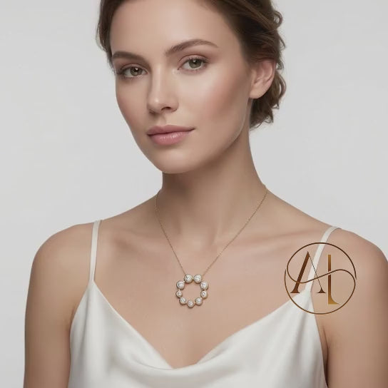 Celestial Halo Diamond Pendant