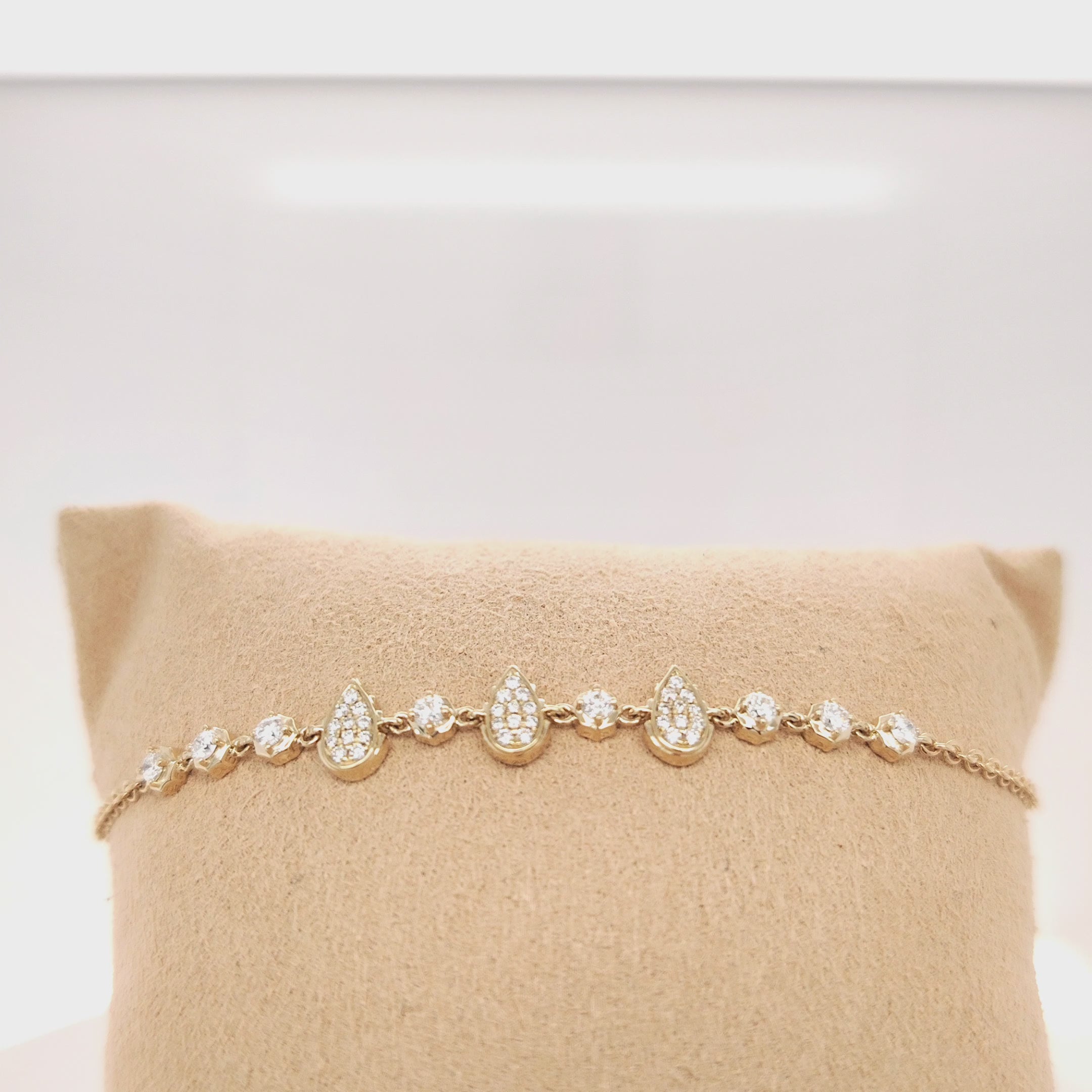 Pavé Diamond Marquise & Round Bracelet