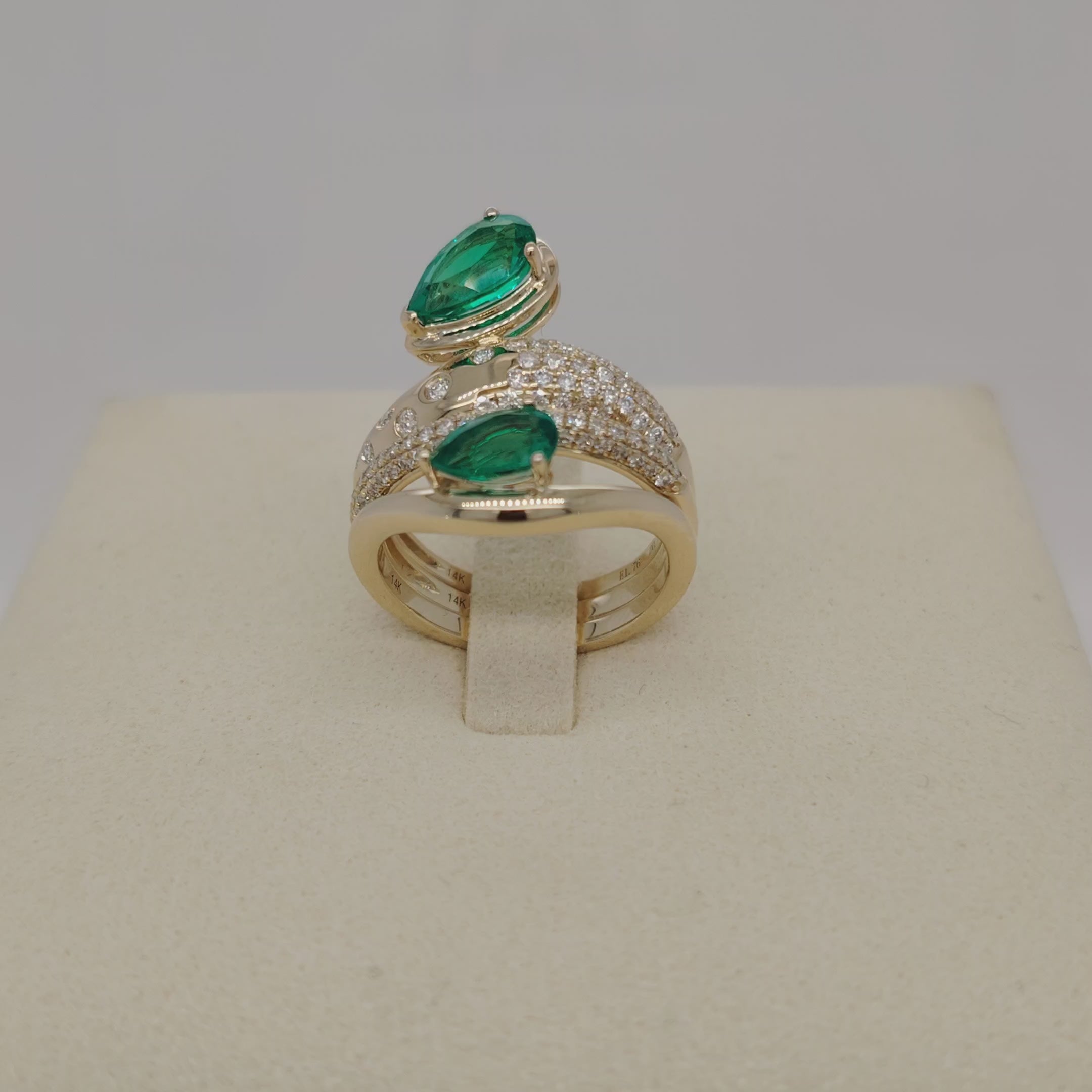 Gem Studded Designer Ring