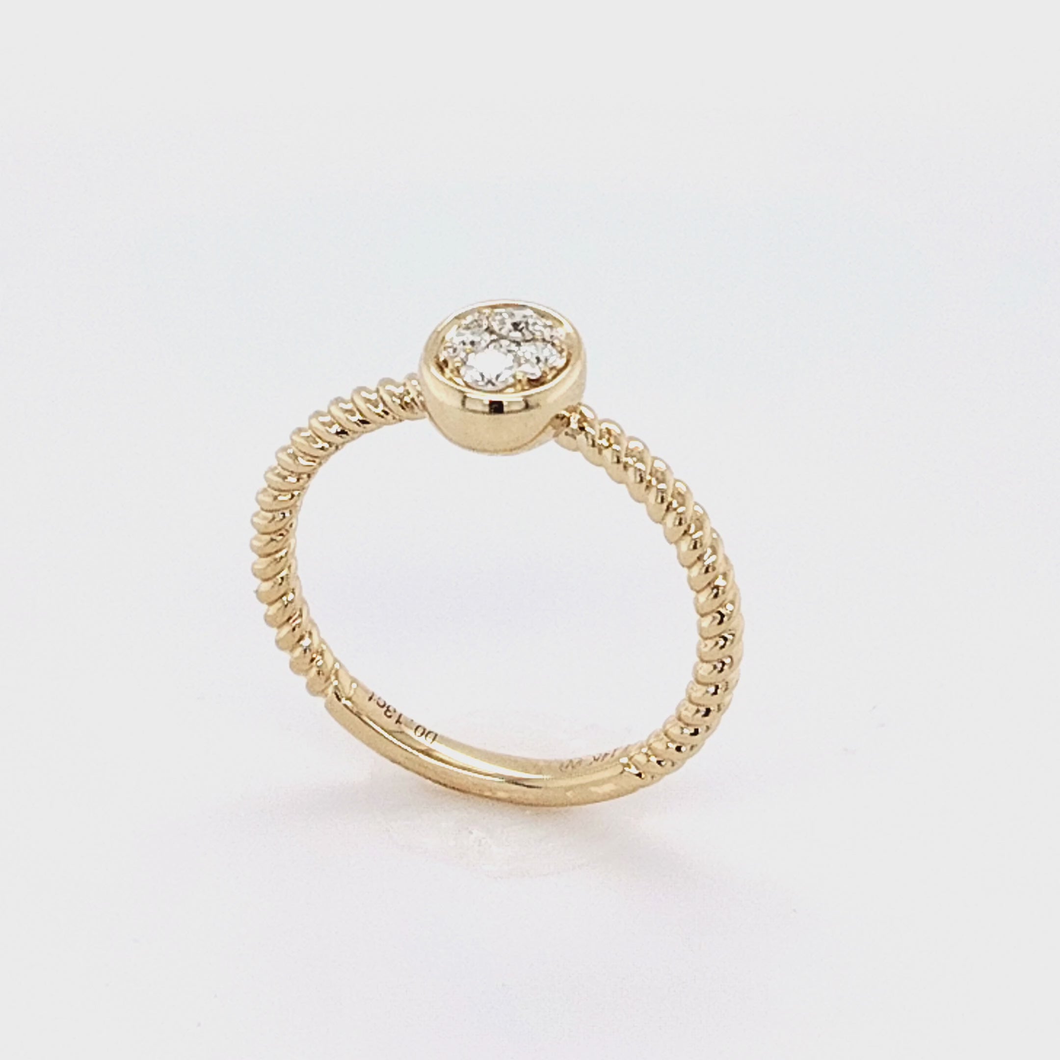 Diamond Rope Band Ring