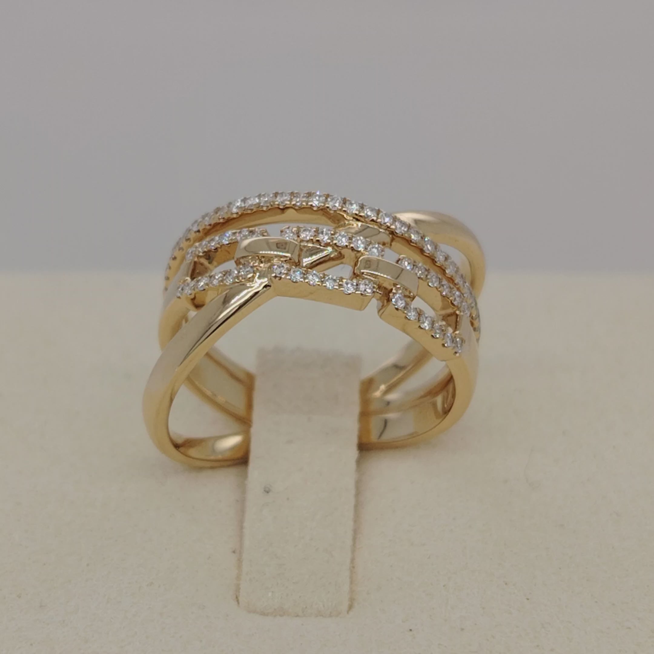 Radiant Harmony Diamond Ring
