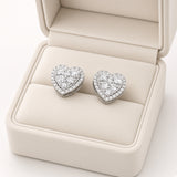 Luxe Heart Halo Earrings