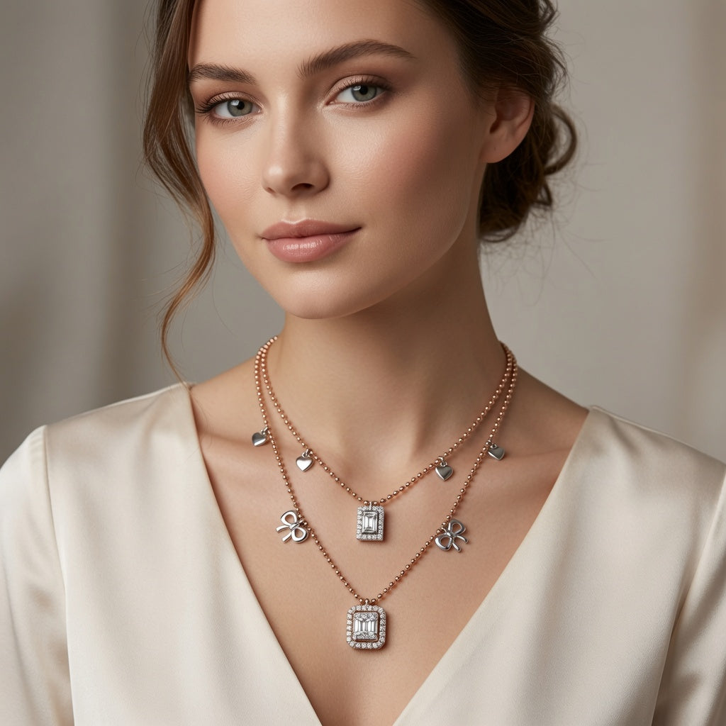 Bowknot Charm Necklace